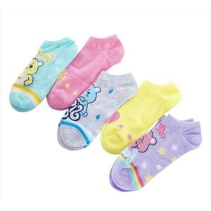 New! Care Bears™ Ladies No-Show Socks 5-Pack Adorable!